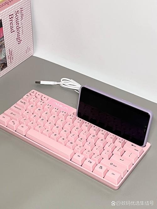 A close up of a keyboard with a blue background