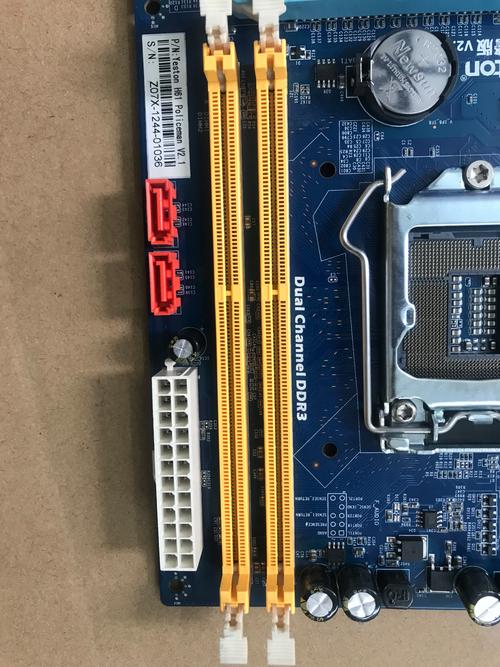 Technical view of computer hardware components