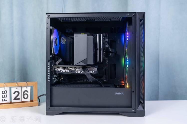 Budget PC case on desk