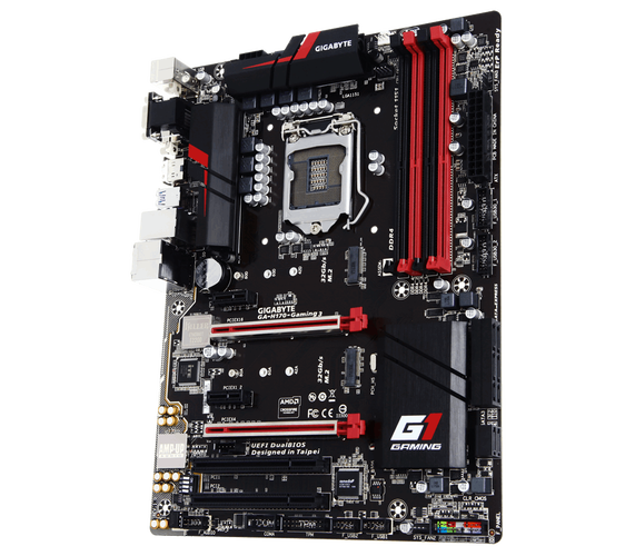 Motherboard heatsink and VRM close-up