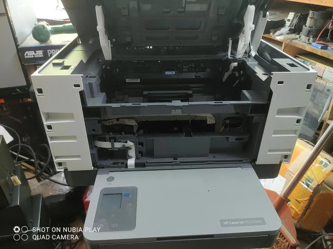 Person using HP style monitor in office