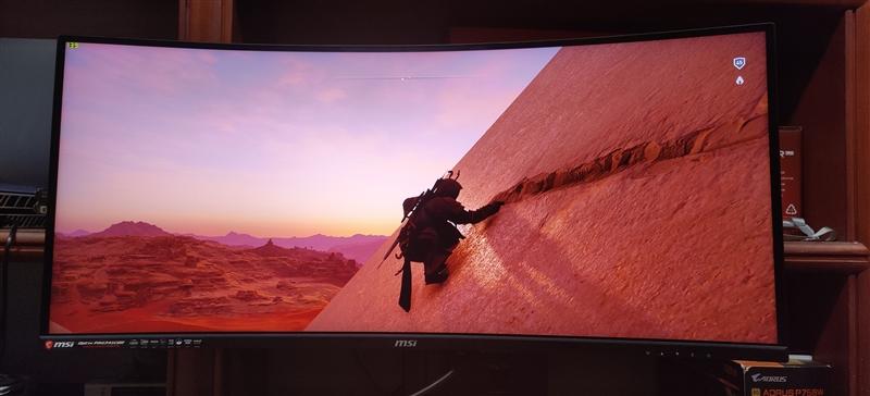 Modern gaming monitor close-up black design