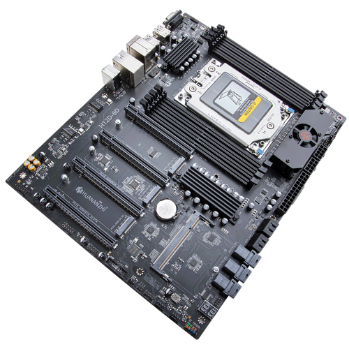 主板供电区散热特写