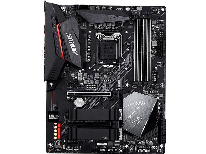 PC interior with RGB illuminated hardware components