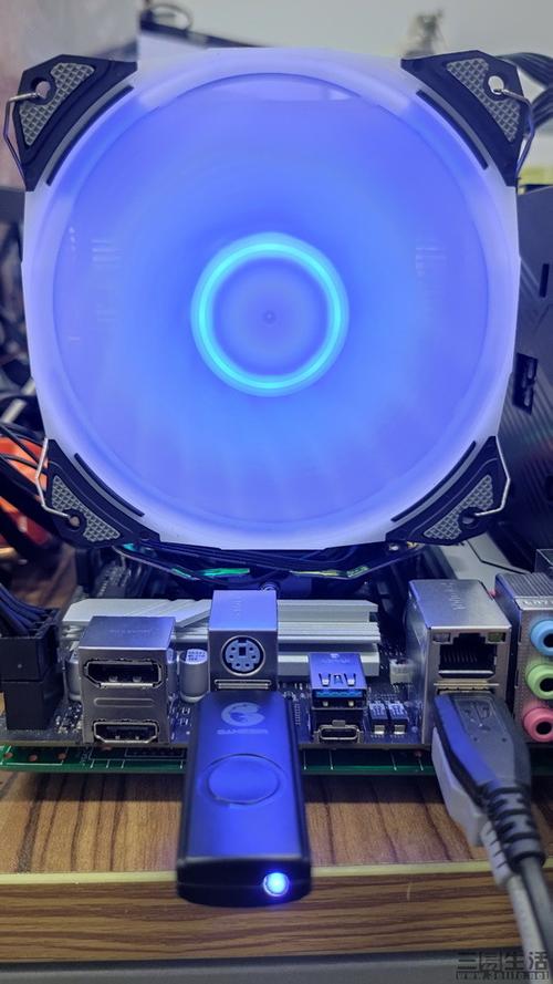 Assembled PC system with motherboard