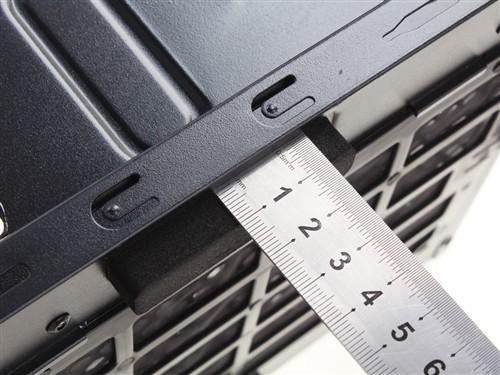 Black gaming PC case on desk setup