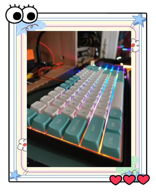 RGB mechanical keyboard in gaming setup