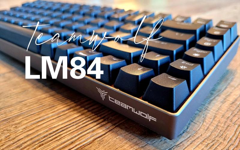 Compact aluminum frame mechanical keyboard close-up