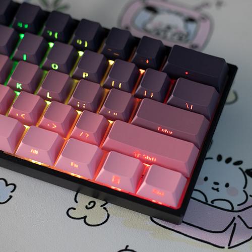 Colorful mechanical keyboard aesthetic design
