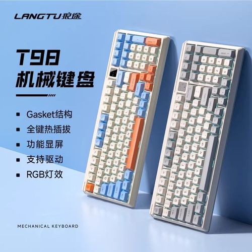 Closeup of mechanical keyboard keys in use