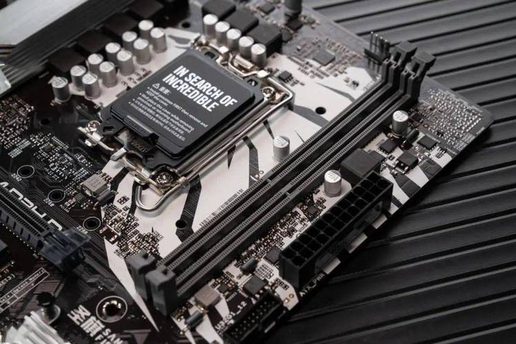 Motherboard with CPU in assembly setup