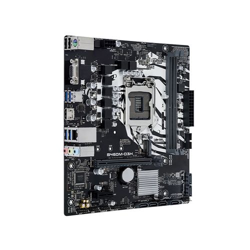 Detailed view of PC hardware components on motherboard