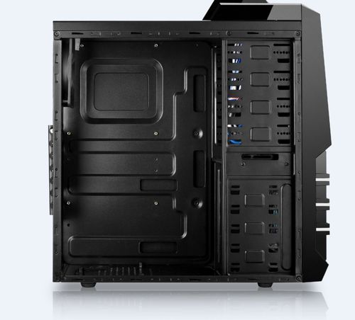Assembled gaming PC with powerful components in chassis