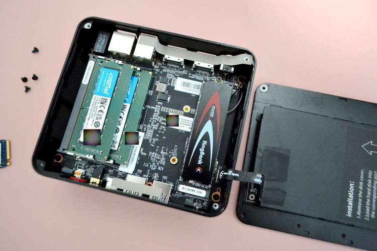 M.2 SSD in performance testing setup