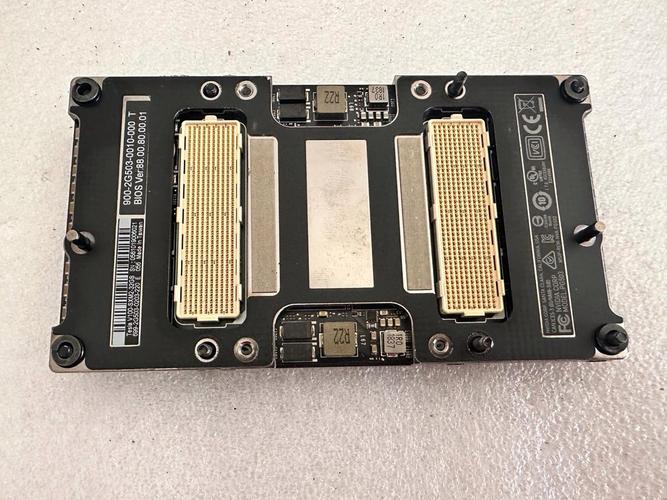 Detailed view of M.2 SSD on PC hardware