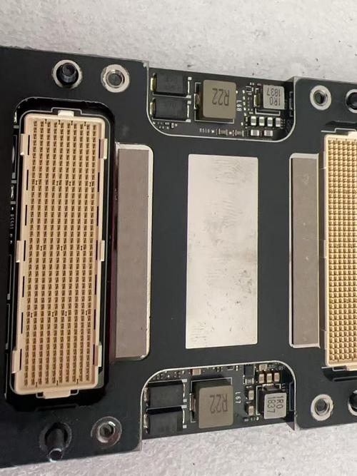 Disassembled SSD showing NAND chips