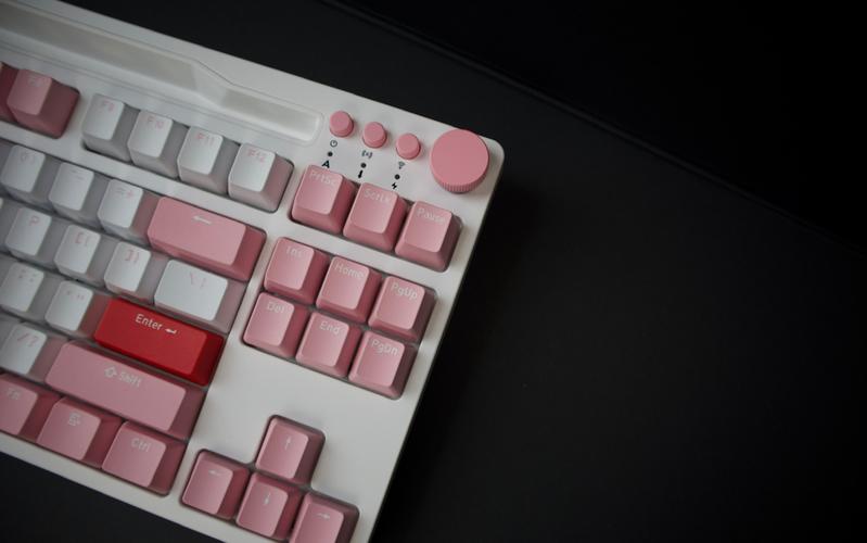 Person typing on mechanical keyboard