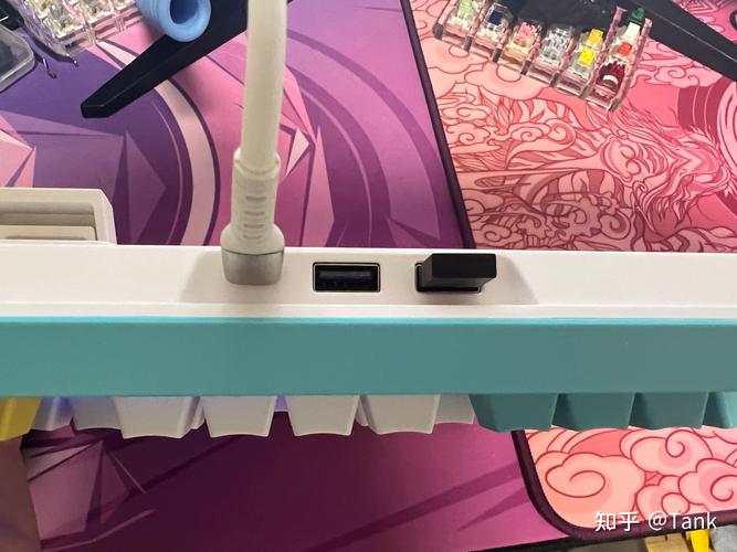 Modern keyboard with RGB in workspace