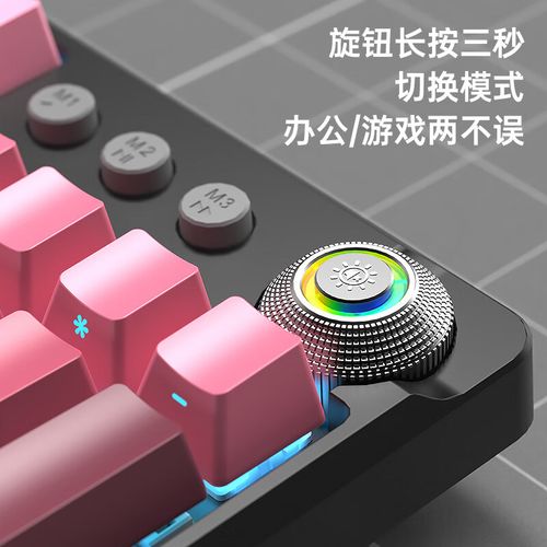 Close-up of pastel pink keyboard keys