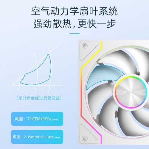 机箱内ARGB风扇照明效果