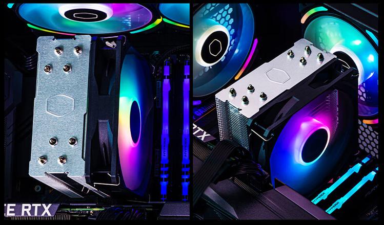 Gaming PC with efficient cooling in action