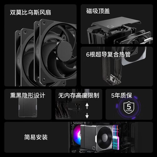 Detailed view of CPU cooler heat pipes and base