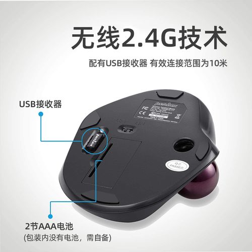 Wireless mouse components and receiver