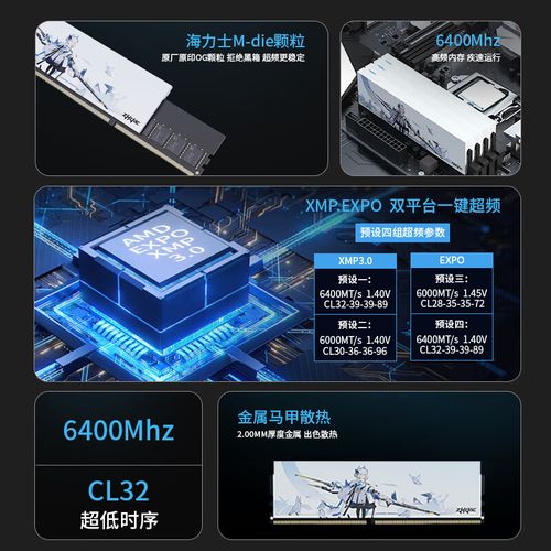 Close-up of high-tech computer RAM with heatsink