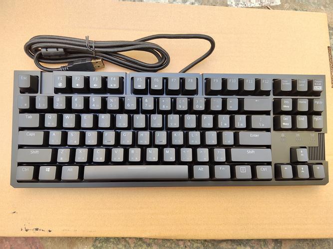 Gaming keyboard close-up showing ergonomic layout and build quality