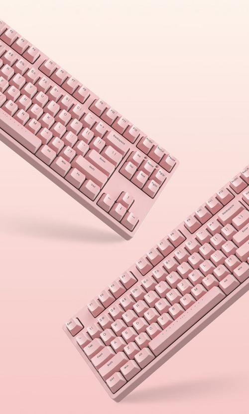 Detailed view of mechanical keyboard switches