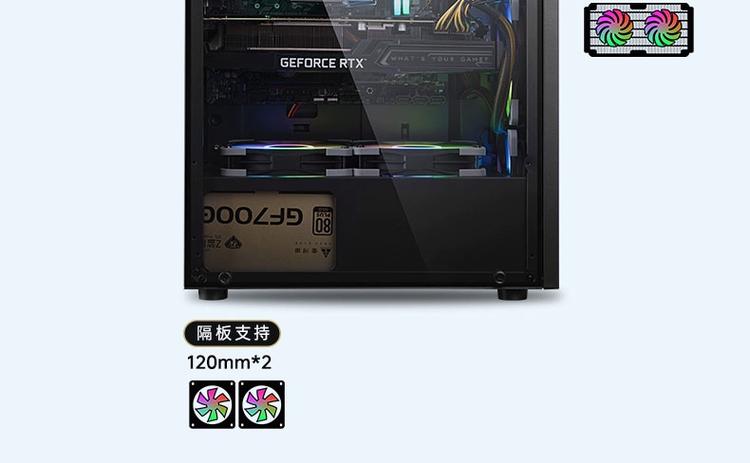 Computer case on table showing expansion slots and structure