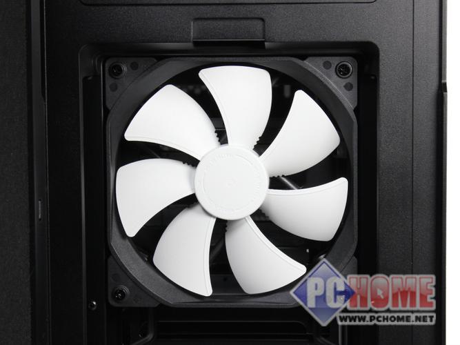 PC case with cooling fans and radiator setup