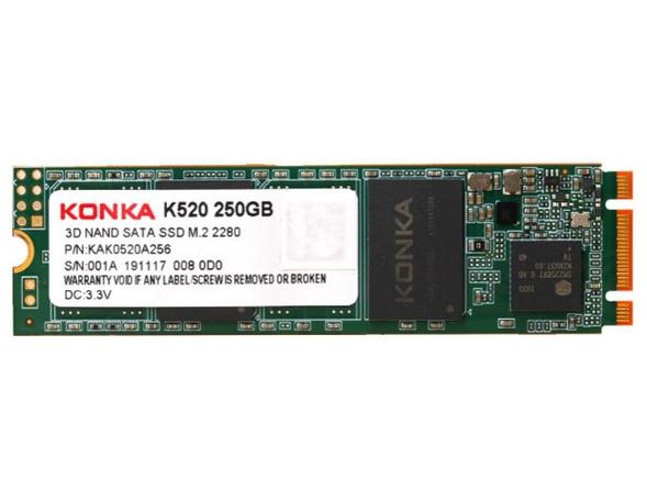 Computer hardware SSD with chips visible