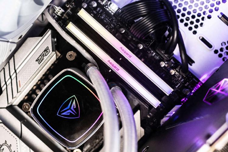 Close-up of high-performance computer hardware with heatsinks