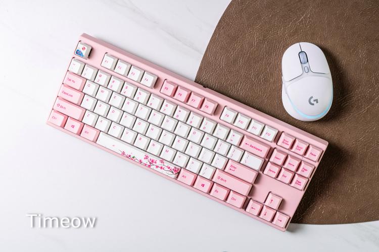 High-quality mechanical keyboard components close-up