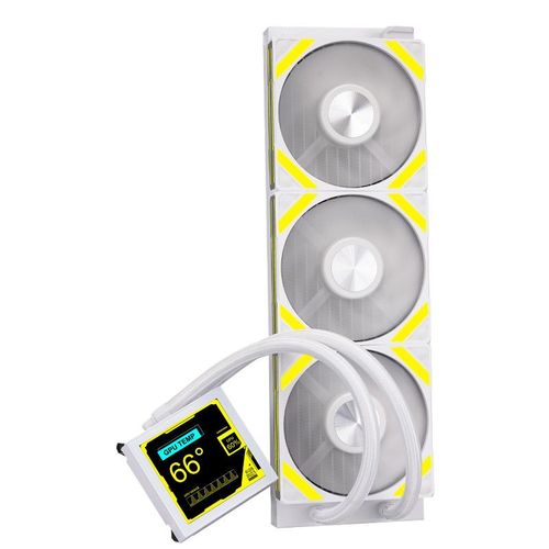 Custom gaming PC with RGB and liquid cooling