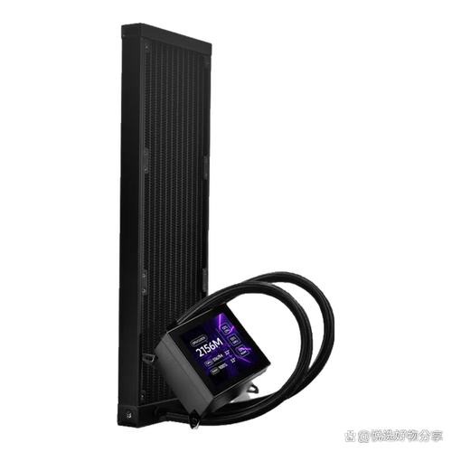 Stylish PC case with water cooling setup