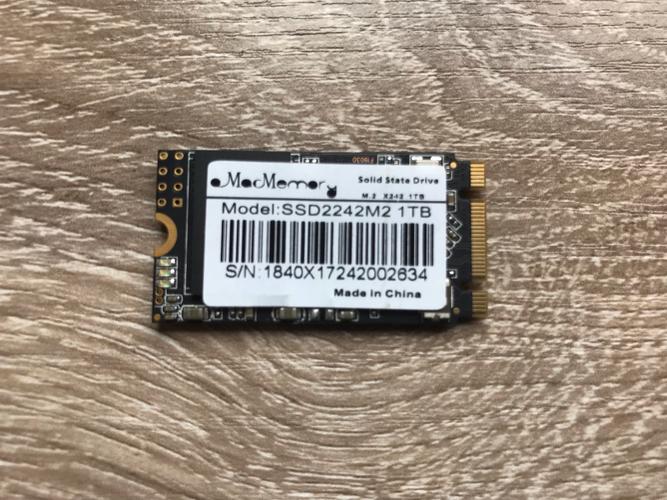 Computer motherboard with installed M.2 SSD