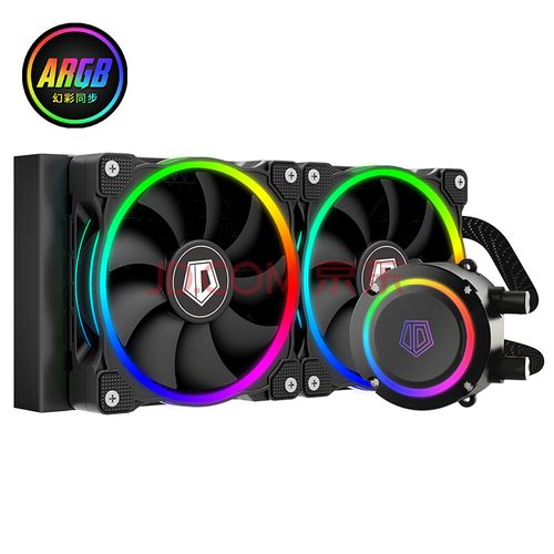 Custom PC build with blue LED cooling