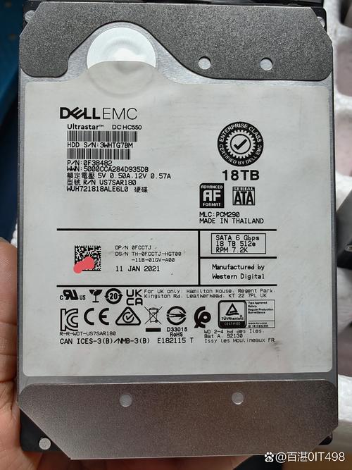 Close-up of SSD circuit board and components