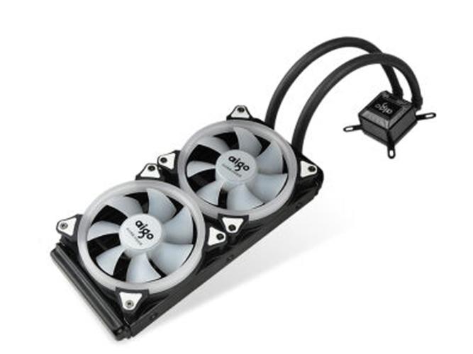 PC liquid cooling system with colorful lighting