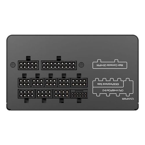 Detailed view of computer power supply cables and connectors