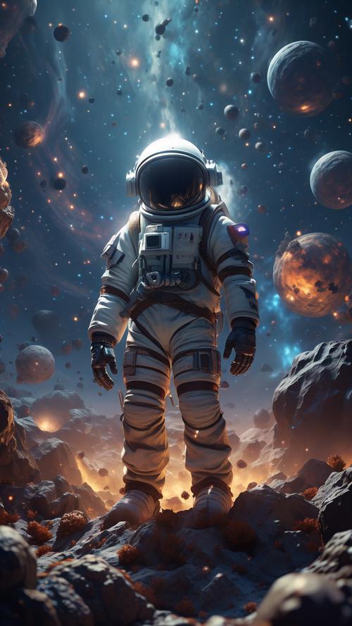 Budget astronaut themed speaker on desk