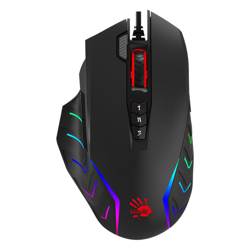 Gaming setup with wired mouse cooling