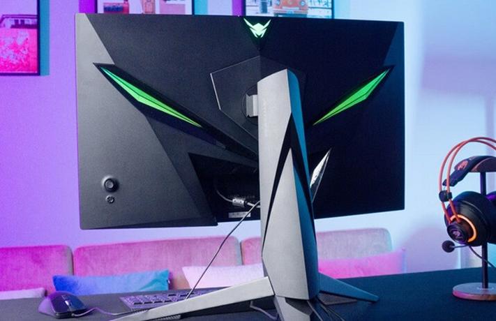 Monitor back panel with vents