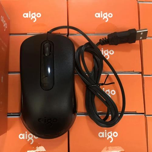 Person using wired mouse for work performance