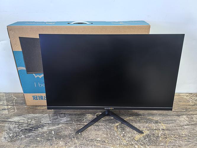 Detailed view of computer monitor panel