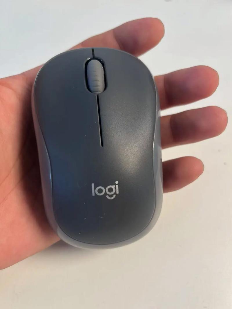 Hand using wireless mouse on desk