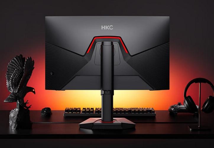 Gaming setup with curved monitor