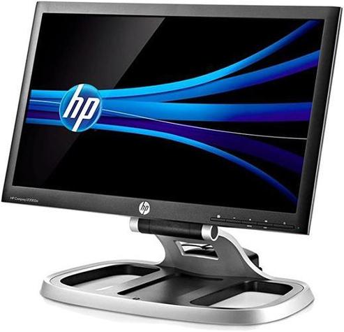 Sleek black monitor close-up view